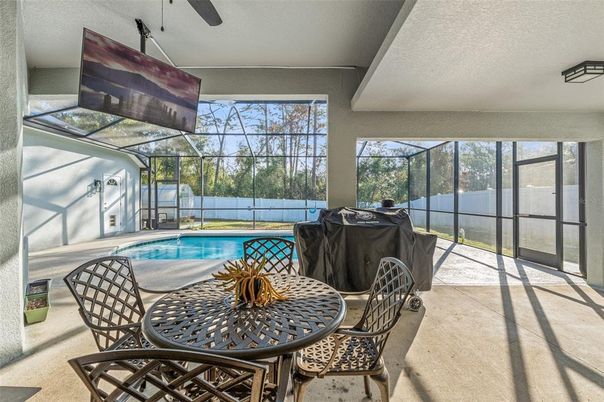 Dining room, Glass Ceilings, Interior, Pool, Sun Room