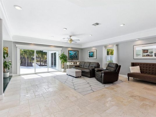 Interior, Living room, Recessed Lighting