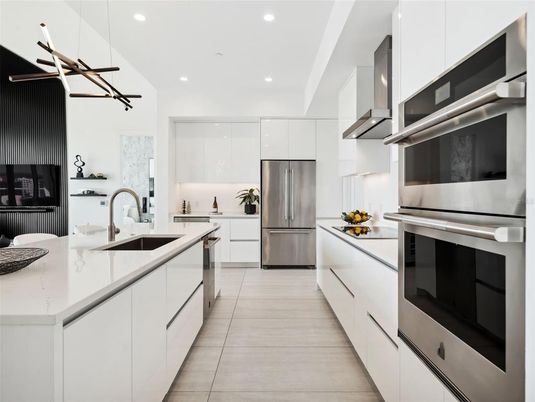 Interior, Kitchen, Recessed Lighting, Stainless Steel Appliances