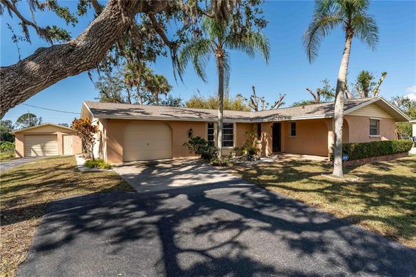 Attached, Backyard, Detached Garage, Exterior, Facade, Ranch