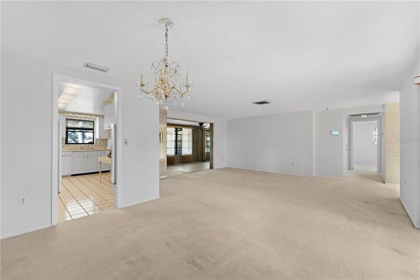 Chandelier, Empty room, Interior