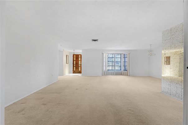 Chandelier, Empty room, Interior