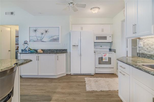 Interior, Kitchen, Wood Texture Flooring