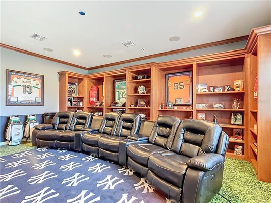 Home Theatre Room, Interior, Recessed Lighting, Theatre Room