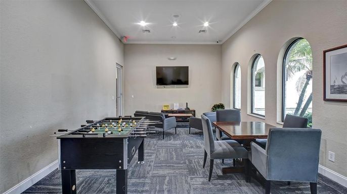 Dining room, Game Room, Interior, Recessed Lighting