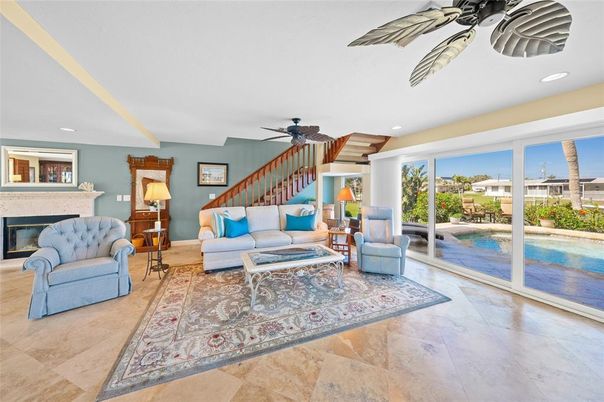 Fireplace, Interior, Living room, Recessed Lighting