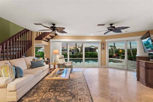 Interior, Living room, Recessed Lighting