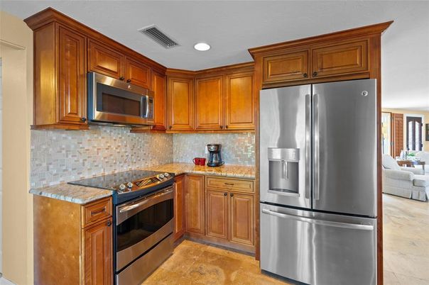 Interior, Kitchen, Recessed Lighting, Stainless Steel Appliances