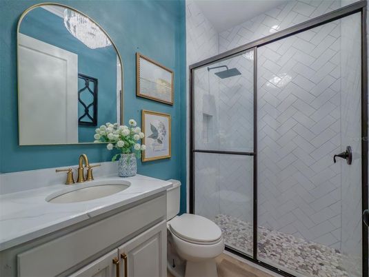 Bathroom, Glass Shower, Interior