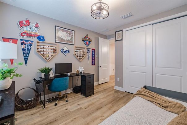 Home Office, Interior, Wood Texture Flooring