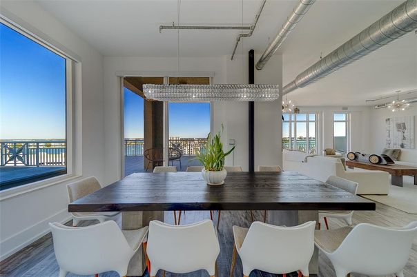 Chandelier, Dining room, Interior, Pendant Lights, Wood Texture Flooring