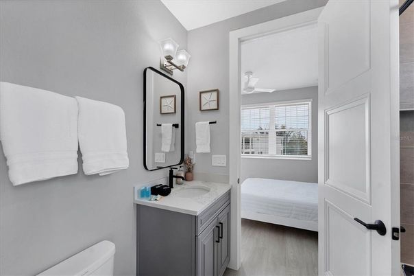 Bathroom, Interior, Wood Texture Flooring
