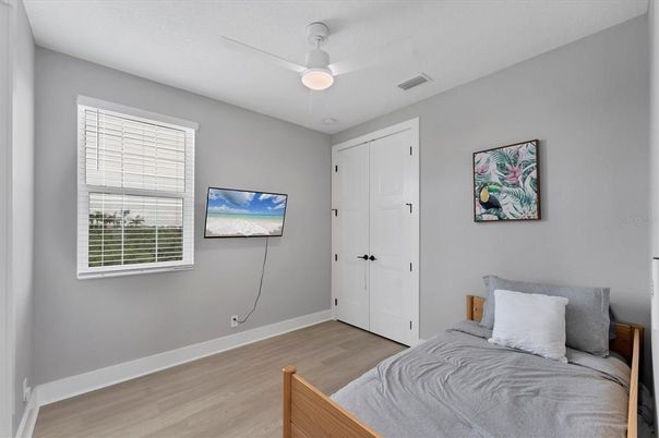 Bedroom, Interior, Wood Texture Flooring