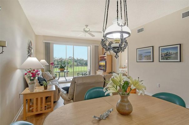 Dining room, Interior, Living room, Pendant Lights, Wood Texture Flooring