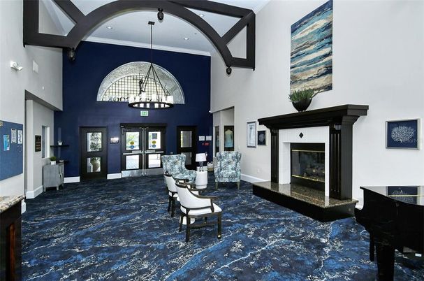 Fireplace, Interior, Pendant Lights, Piano