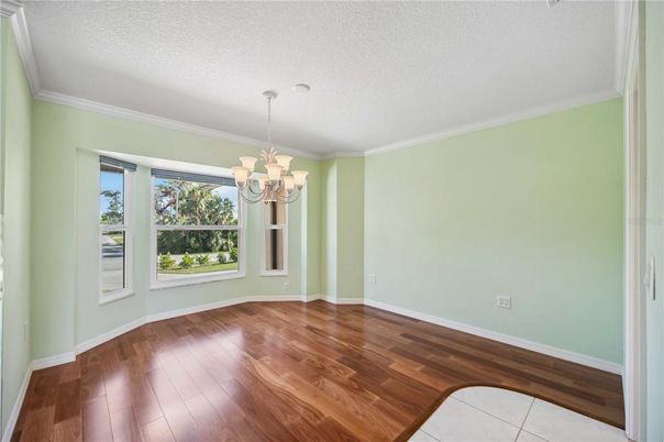 Chandelier, Empty room, Interior, Wood Texture Flooring