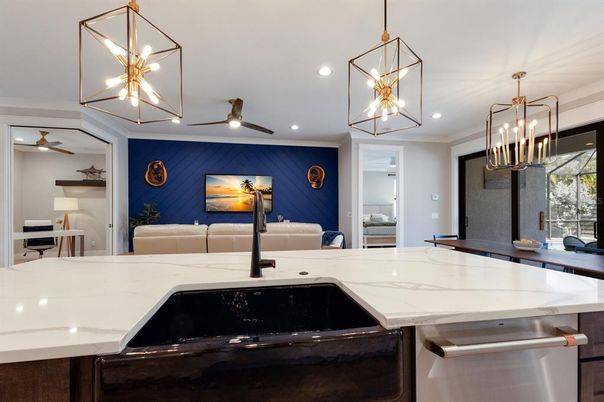 Interior, Kitchen, Pendant Lights, Recessed Lighting