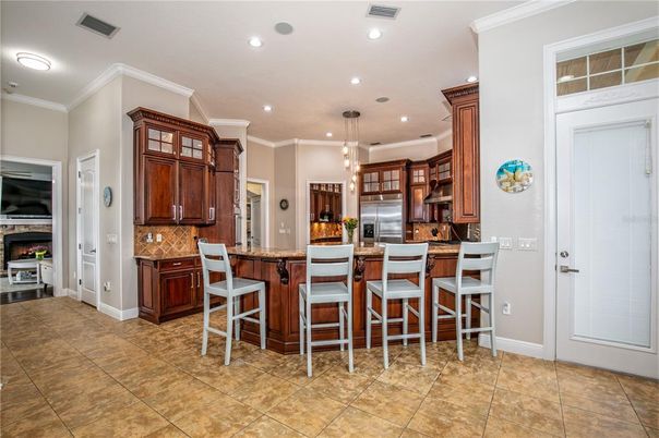 Interior, Kitchen, Pendant Lights, Recessed Lighting, Stainless Steel Appliances