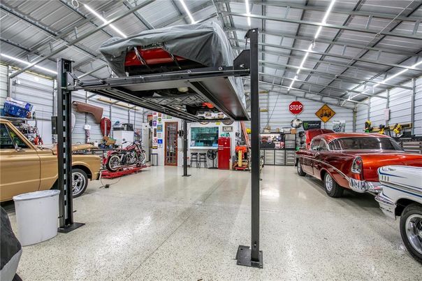 Garage, Interior, Recessed Lighting