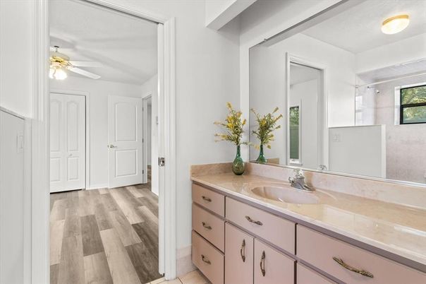 Bathroom, Interior, Wood Texture Flooring
