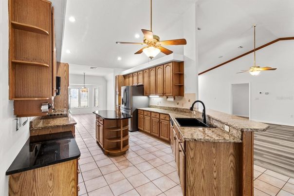 Interior, Kitchen, Pendant Lights, Recessed Lighting