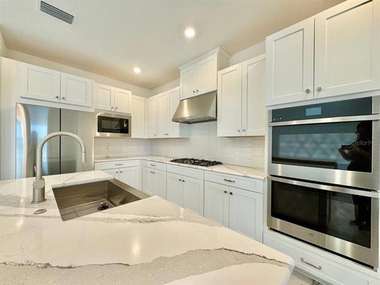 Interior, Kitchen, Recessed Lighting, Stainless Steel Appliances