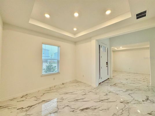 Empty room, Interior, Marble, Recessed Lighting