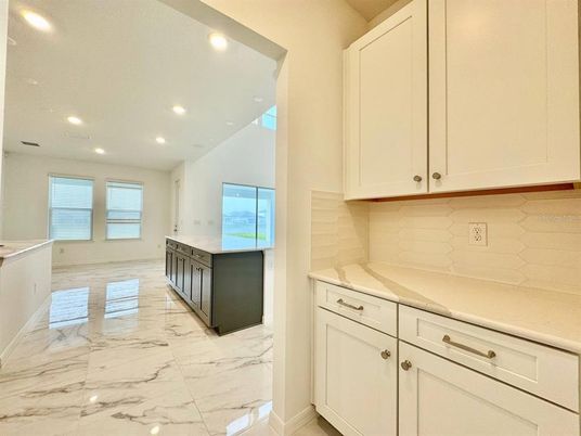 Interior, Kitchen, Marble, Recessed Lighting