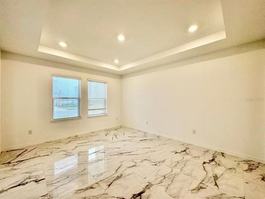 Empty room, Interior, Marble, Recessed Lighting