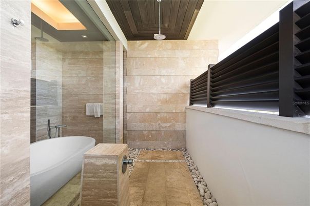 Bathroom, Free Standing Baths, Glass Shower, Interior