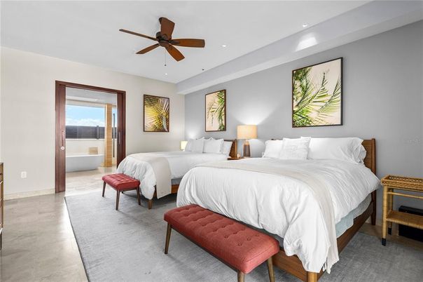 Bedroom, Interior, Recessed Lighting