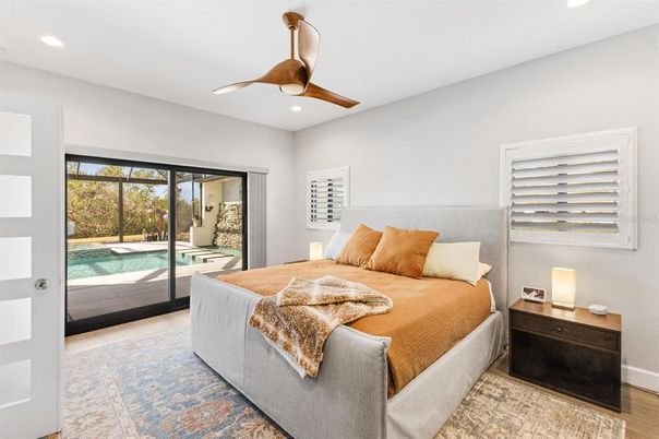 Bedroom, Interior, Recessed Lighting