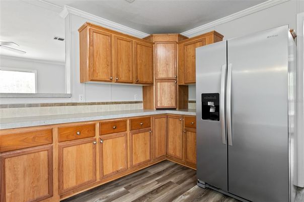 Interior, Kitchen, Wood Texture Flooring