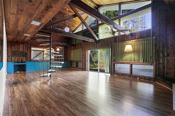 Interior, Pendant Lights, Wooden Beams, Wooden Ceilings, Wood Texture Flooring, Wooden Walls