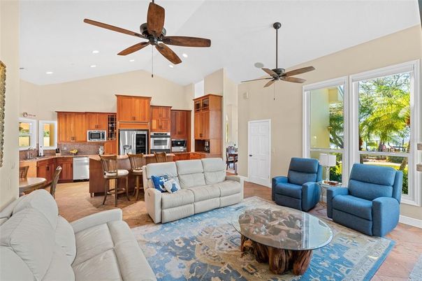 Interior, Kitchen, Living room, Recessed Lighting, Stainless Steel Appliances