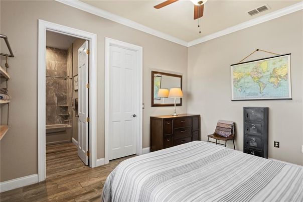 Bedroom, Interior, Wood Texture Flooring