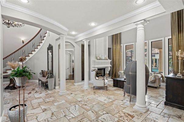 Fireplace, Interior, Recessed Lighting