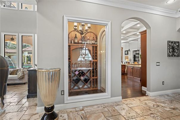 Chandelier, Interior, Recessed Lighting, Wine Storage