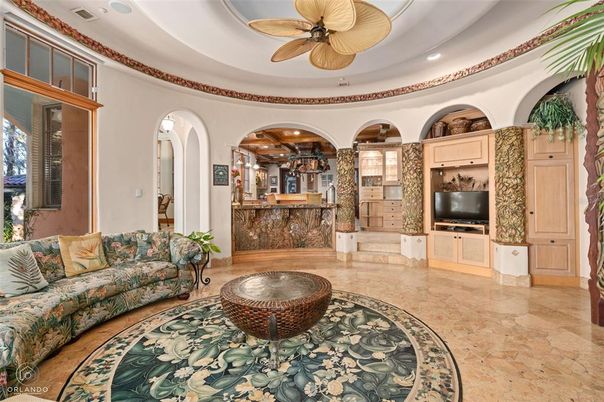 Interior, Living room, Recessed Lighting