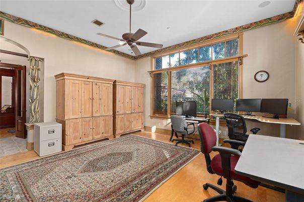 Home Office, Interior, Wood Texture Flooring