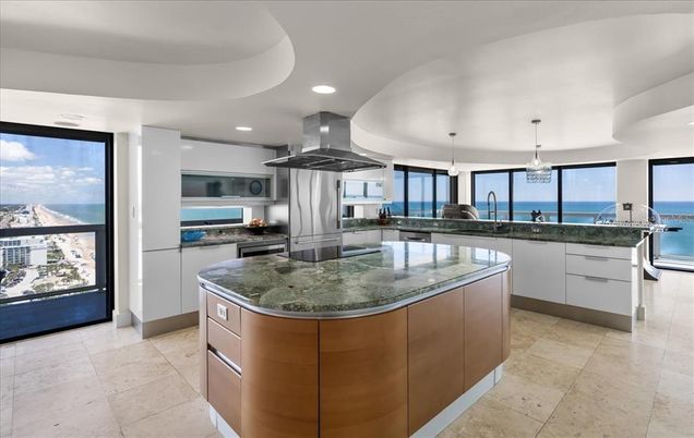 Interior, Kitchen, Pendant Lights, Recessed Lighting, Stainless Steel Appliances, Water