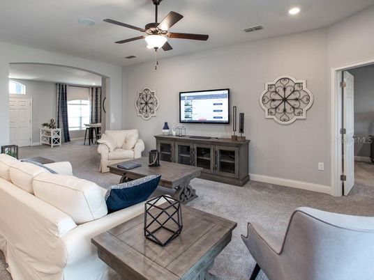 Interior, Living room, Recessed Lighting