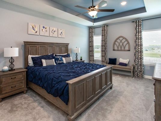 Bedroom, Interior, Recessed Lighting