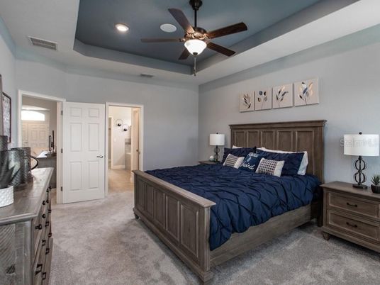 Bedroom, Interior, Recessed Lighting