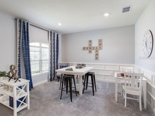 Dining room, Interior, Recessed Lighting
