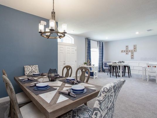 Dining room, Interior, Pendant Lights, Recessed Lighting