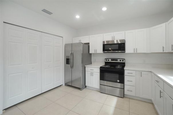 Interior, Kitchen, Recessed Lighting, Stainless Steel Appliances
