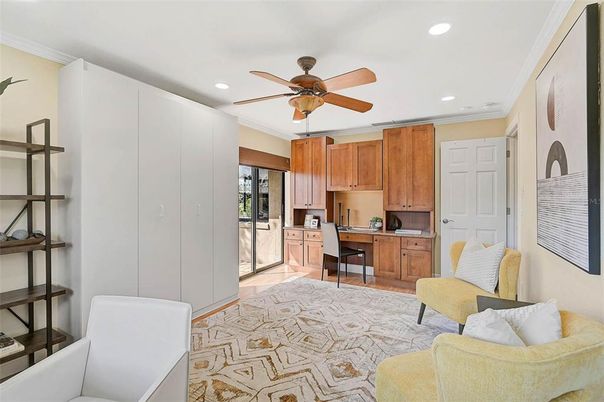 Home Office, Interior, Recessed Lighting