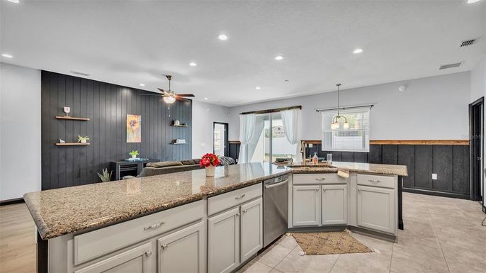 Interior, Kitchen, Pendant Lights, Recessed Lighting