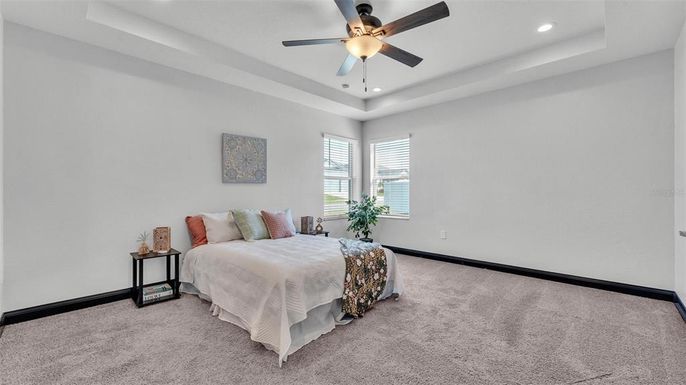Bedroom, Interior, Recessed Lighting